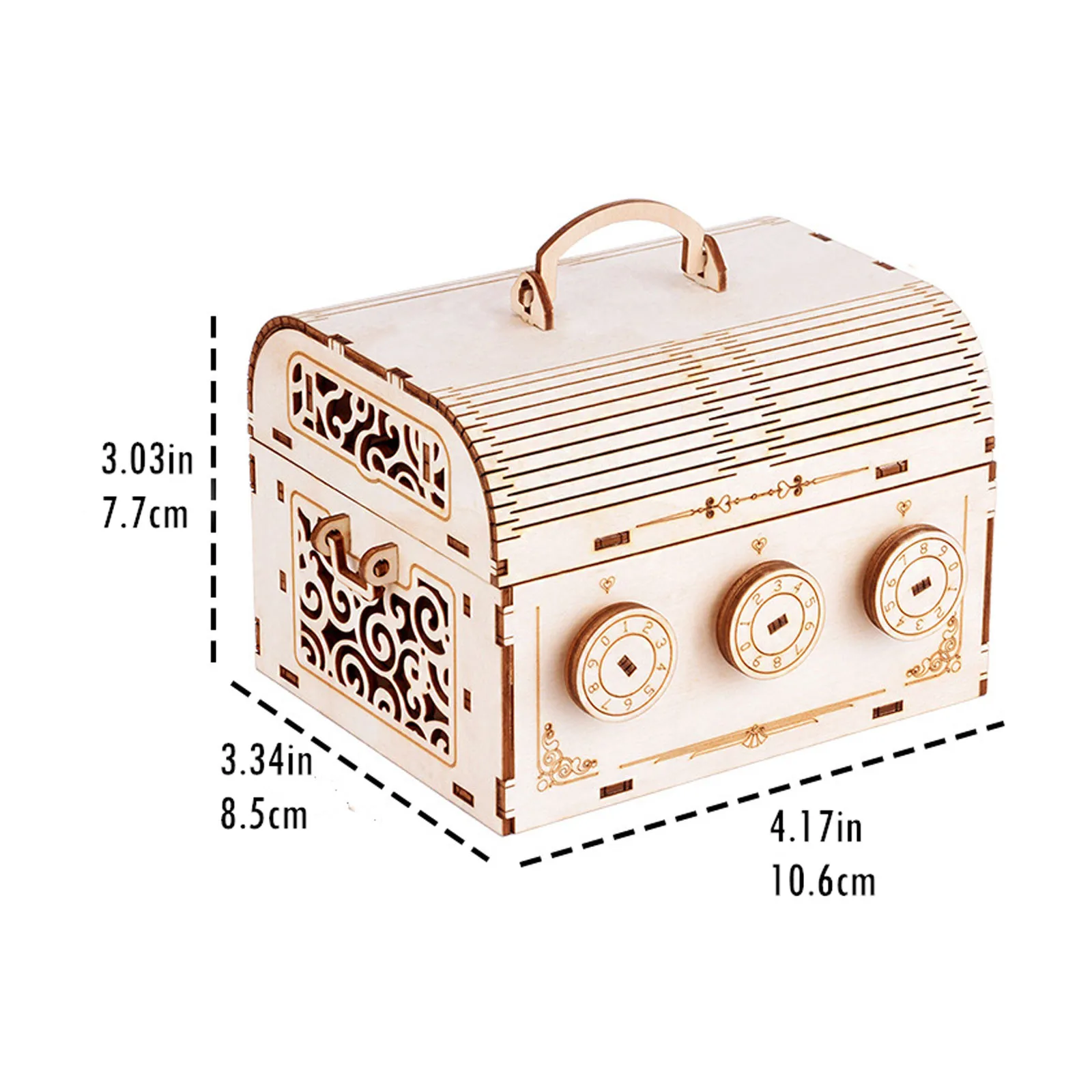 

Fidget Toys DIY Creative 3D Wooden Puzzle Game Assembly Password Box Toy for Child Adult brinquedos Hot 2021