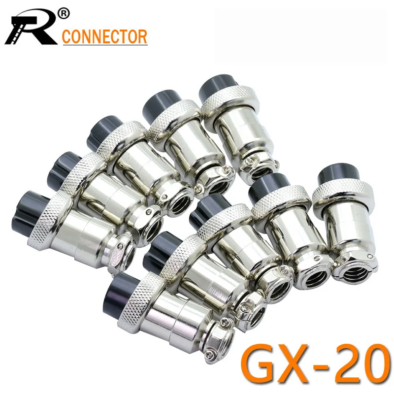 1 шт. GX20 XLR 2 3 4 5 6 7 8 9 10 12 14 контактный гнездовой штекер 20 мм шасси крепление гнездо