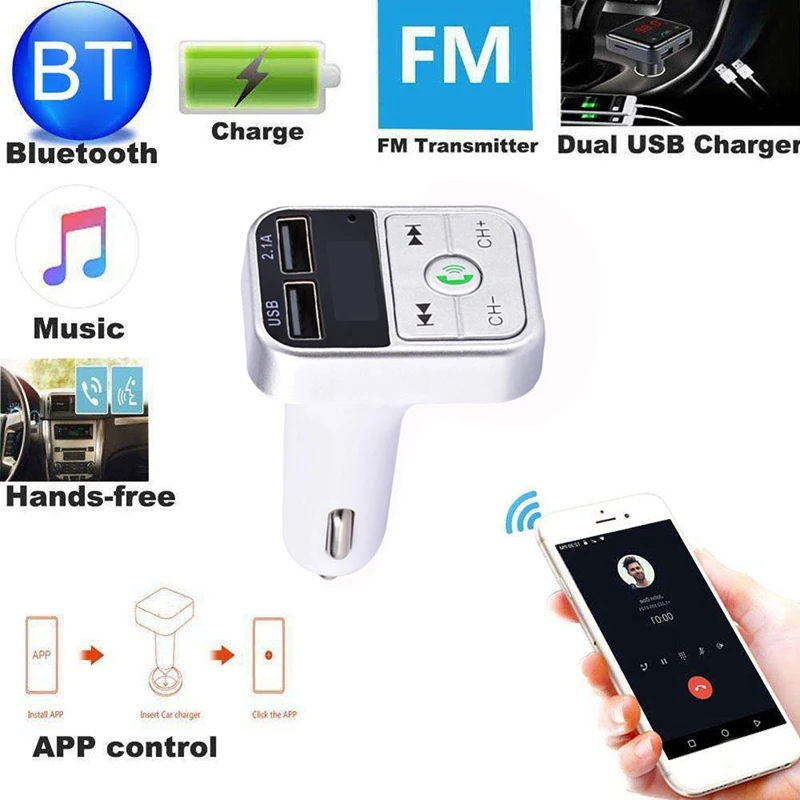 Беспроводные Bluetooth Fm автомобильные зарядные устройства передатчик Led Mp3 плеер