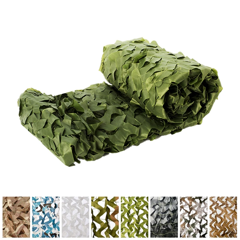 

Customizable 1.5M Width Home Decoration Awnings Camouflage Net 100% Polyester Garden Awning Camping Hiking Camo Net Tent Shelter