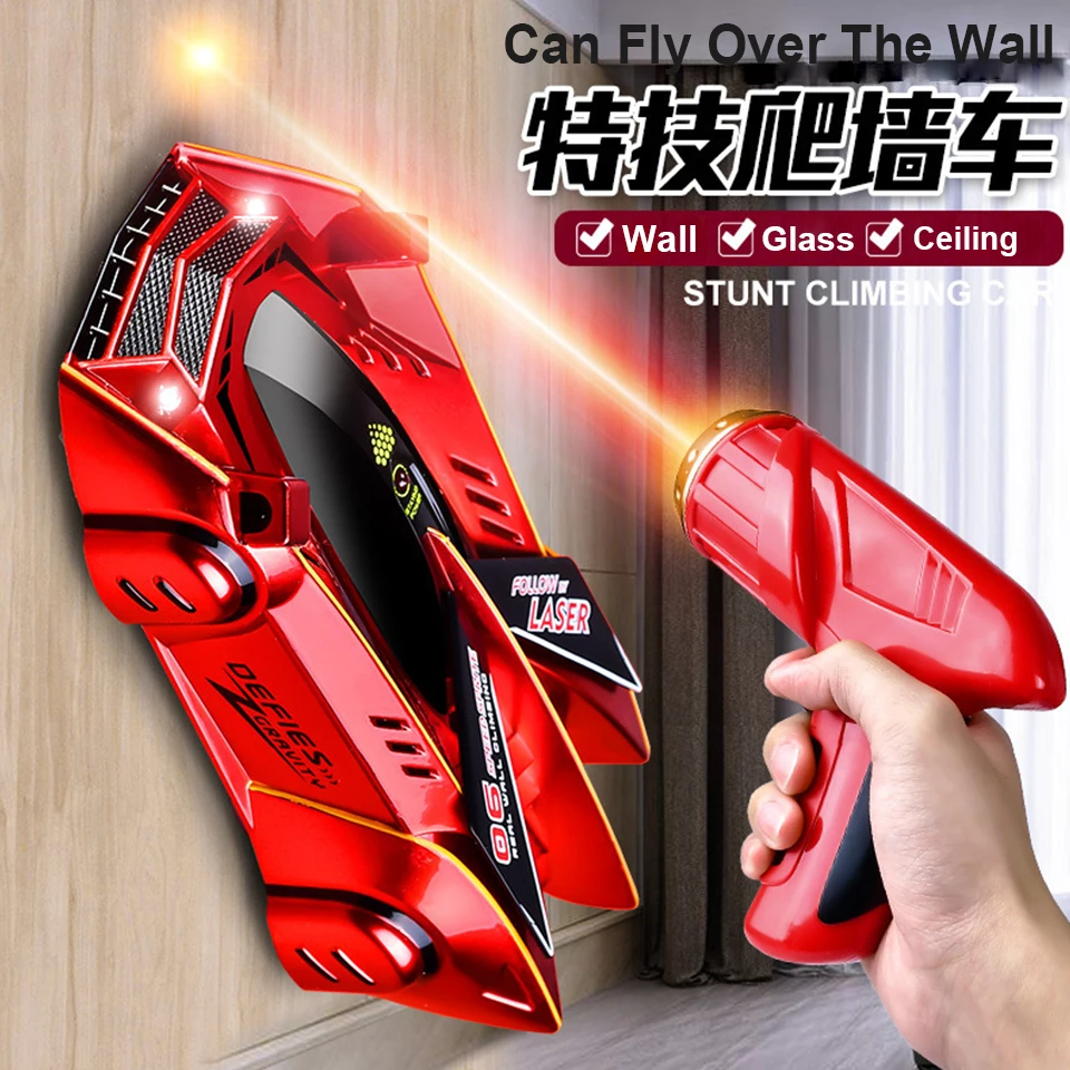 

Sylhair RC Car Stunt Infrared Laser Tracking Wall Ceiling Climbing Follow Light Drift 360 Rotating Electric Anti Gravity Car Toy