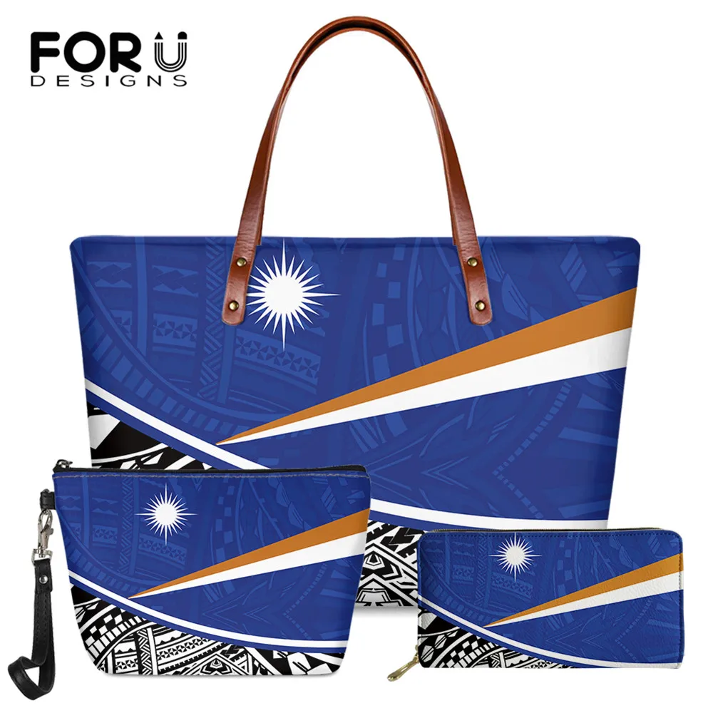 

FORUDESIGNS America Islands And Tribe Style Women Party Handle Top Bags Female Large Capacity Neverfull Bag PU Purse Femme