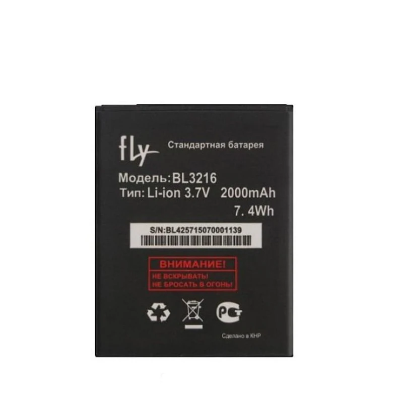

3.7V 2000 mAh Replacement BL3216 Battery For Fly Evo Tech 3 IQ4414 BL 3216 Baterij Batterie Mobile Phone Batteries