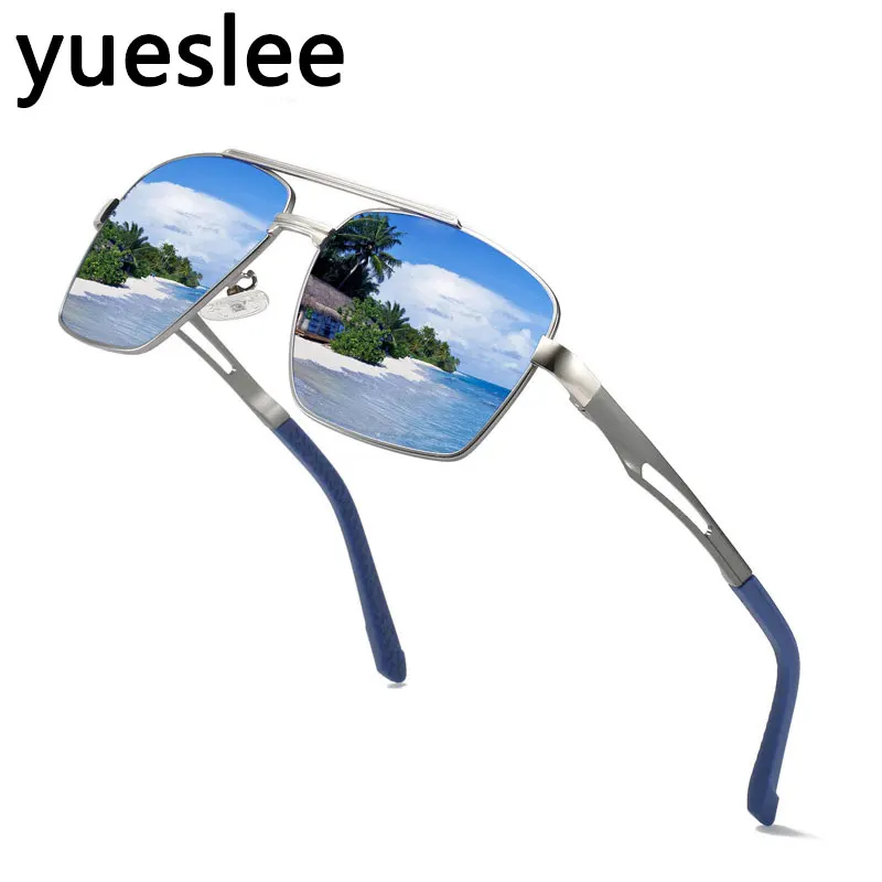 

Солнцезащитные очки-авиаторы поляризационные Uv400 для мужчин и женщин, металлические роскошные, с защитой от ультрафиолета, в винтажном стил...