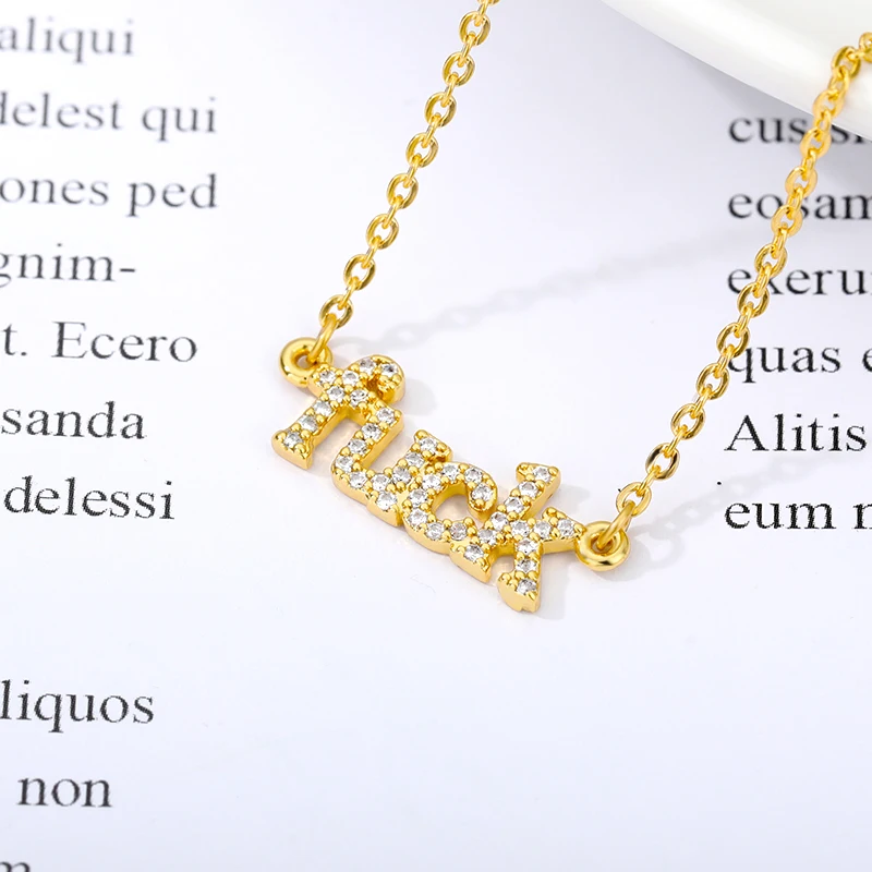 

Punk Choker Necklace Zircon Crystal Name Letter Necklace For Men Hip Hop Jewelry Collares Gold Stainless Steel Chain Necklaces