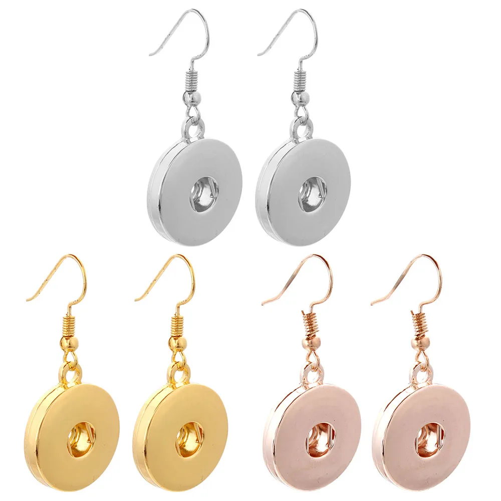 Новые серьги с защелкой 18 мм розовое золото защелки серьга в виде кнопки DIY