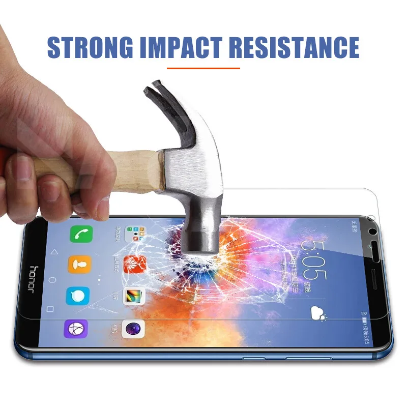 

9H Protective Glass on For Huawei Honor 7A 7X 7C 7S Tempered Screen Protector For Honor 8X 8A 8C 8S 9X 9A 9C 9S Glass Film Case