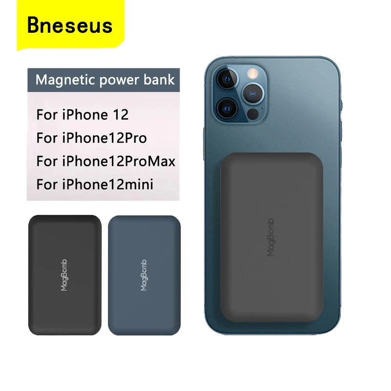 

Magnetic Portable Power Bank Safe Wireless External Battery Mobile Phones Charger for Iphone 13 12 11 Xiaomi Qi Wireless Charger