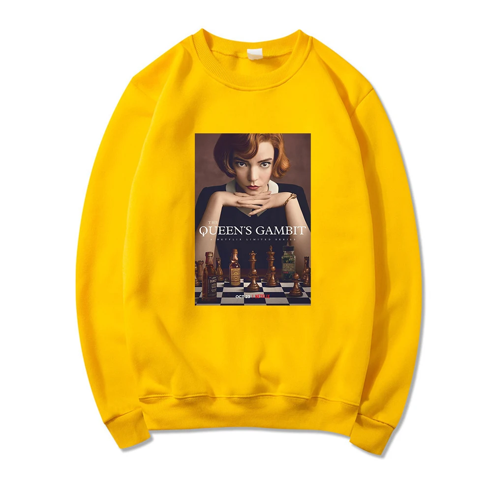 

The Queen's Gambit Printed Vogue Sweatshirt Y2k Long Sleeve Ulzzang Hoodies Europe America 2020 New Pullovers Geeky Chic Sweet