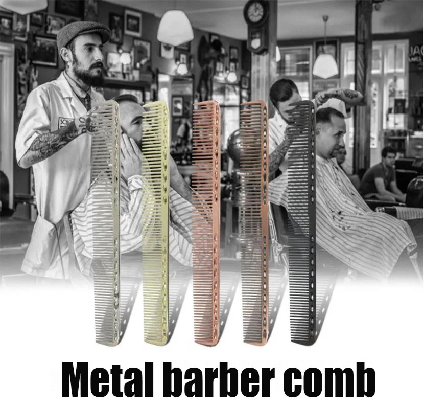 Профессиональный алюминиевый расческа для волос Антистатическая Расческа