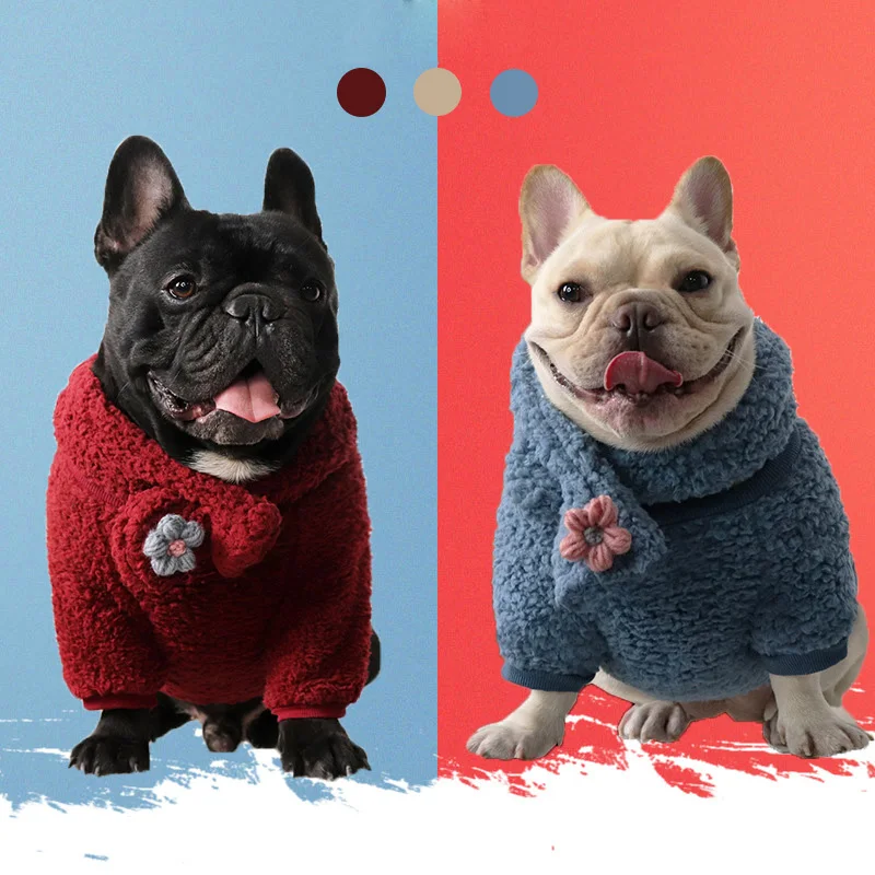 Winter Dog Clothes Pet Puppy Costume French Bulldog Outfit Coat  Puppy Jacket Chihuahua Clothing For Small Dogs