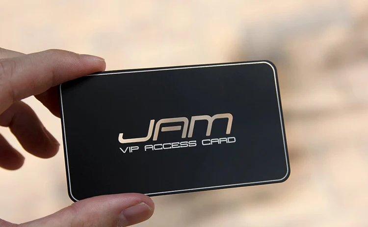 plated with matte black metal membership cards for company/club/membership