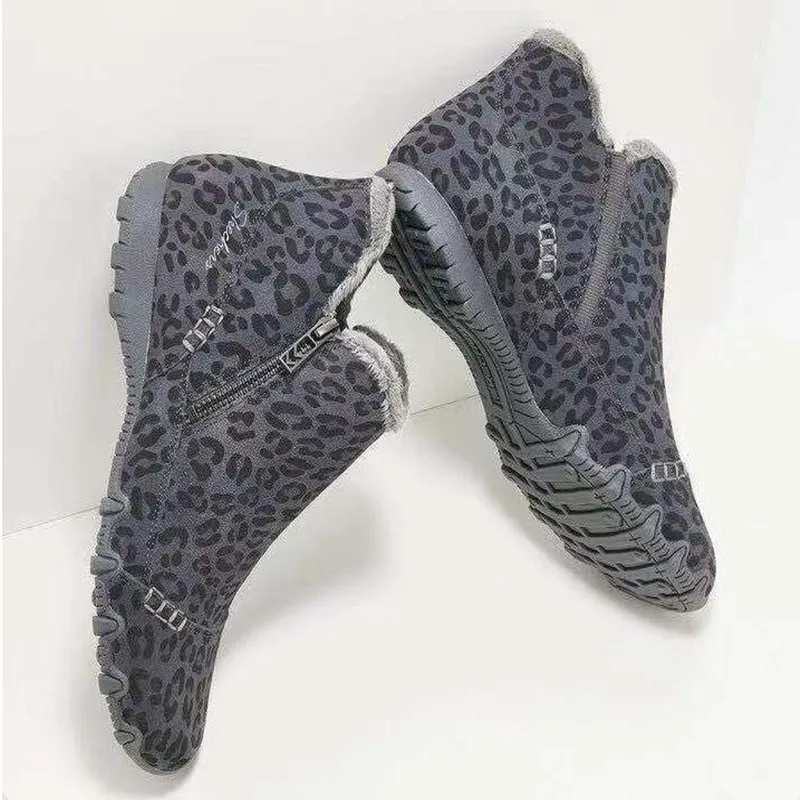 

2021's new oversized winter cotton shoes with suede in, european-american cotton boots, and leisure snowsho