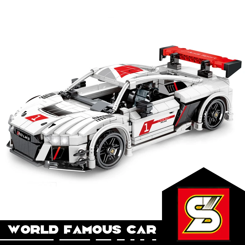 

Всемирно известная модель гоночного автомобиля SY, конструктор «сделай сам», игрушки для мальчиков, городские спортивные автомобили на ради...