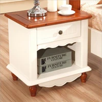 high quality bed fashion modern european country style bed nightstands bedside table p10259
