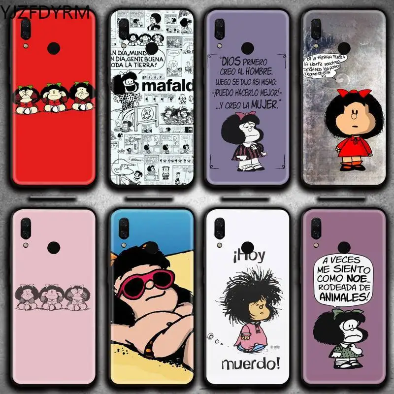 Чехол Mafalda для телефона Huawei Y6P Y8S Y8P Y5II Y5 Y6 2019 P Smart Prime Pro|Бамперы| |