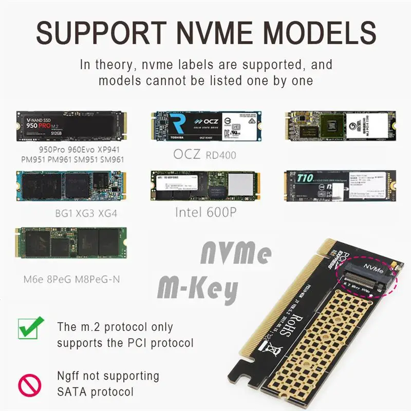 адаптер jeyi pcie m 2 адаптер m 2 ssd nvme в pcie ssd 2280 ад