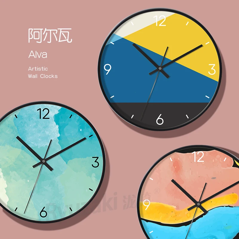 Настенные часы в скандинавском стиле металлические креативные приборы для