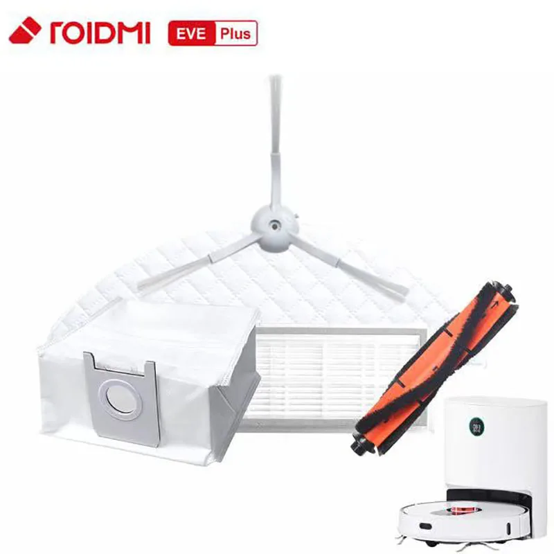 

ROIDMI EVE Plus Vacuum Cleaner Original Parts Dust Bag Mop Rolling Brush Filter Side Brush Disposable Mop Accessories