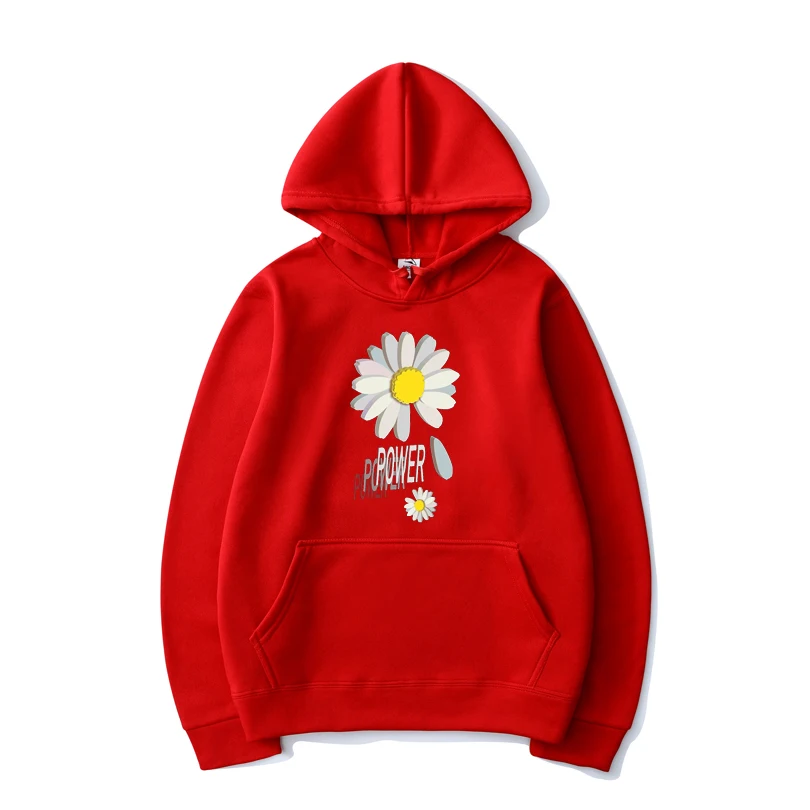 

Men 2021 Autumn And Winter Loose Hooded Sweatshirts Mens Harajuku chrysanthemum Coat Hoodies Male Oversize Pullovers Sweatshirt