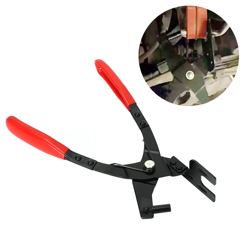 

Car Exhaust Pipe Hanger Remover Plier Removal Stretcher Repair Carbon Steel Exhaust Hanger Rubber Blanket Removal Plier Tool