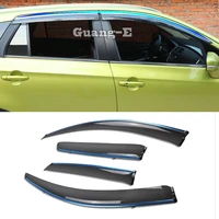 for suzuki s cross scross sx4 2014 2015 2016 2017 car cover plastic window glass wind visor rainsun guard vent frame 4pcs