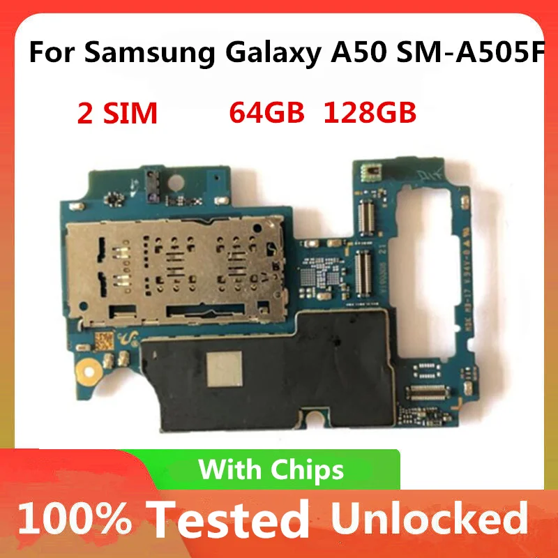 Оригинальная материнская плата A505F A505FN для Samsung Galaxy Tab A50 2 SIM-карты