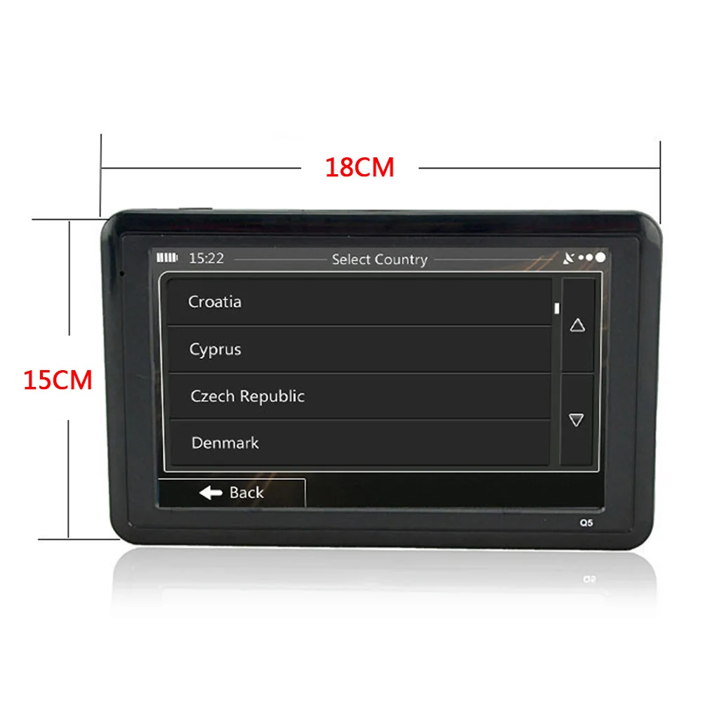 Портативный автомобильный GPS-навигатор VODOOL 5 дюймов 4 Гб TFT сенсорный экран HD GPS