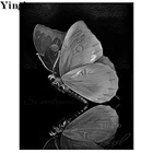 5d Diy алмазная живопись бабочка отражение Стразы полная дрель квадратная круглая Алмазная вышивка мозаика набор крестиков 2020