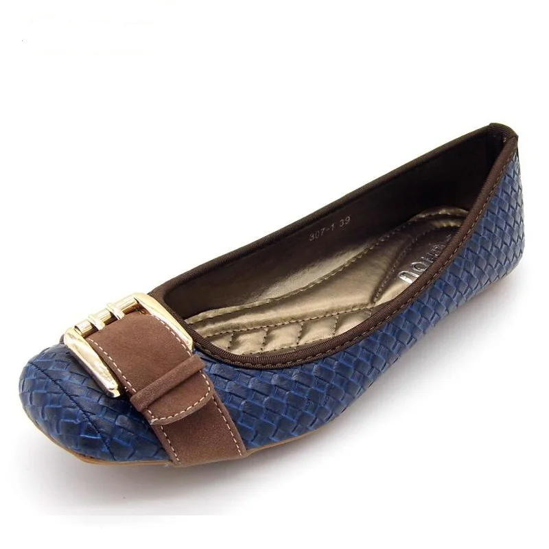 Новейшая модель Женские туфли весенне-осенние с ткань пряжкой Фирменный дизайн