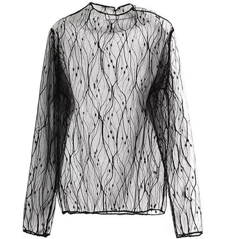 Женская летняя тонкая прозрачная блузка в шотландскую клетку|see through blouse|black