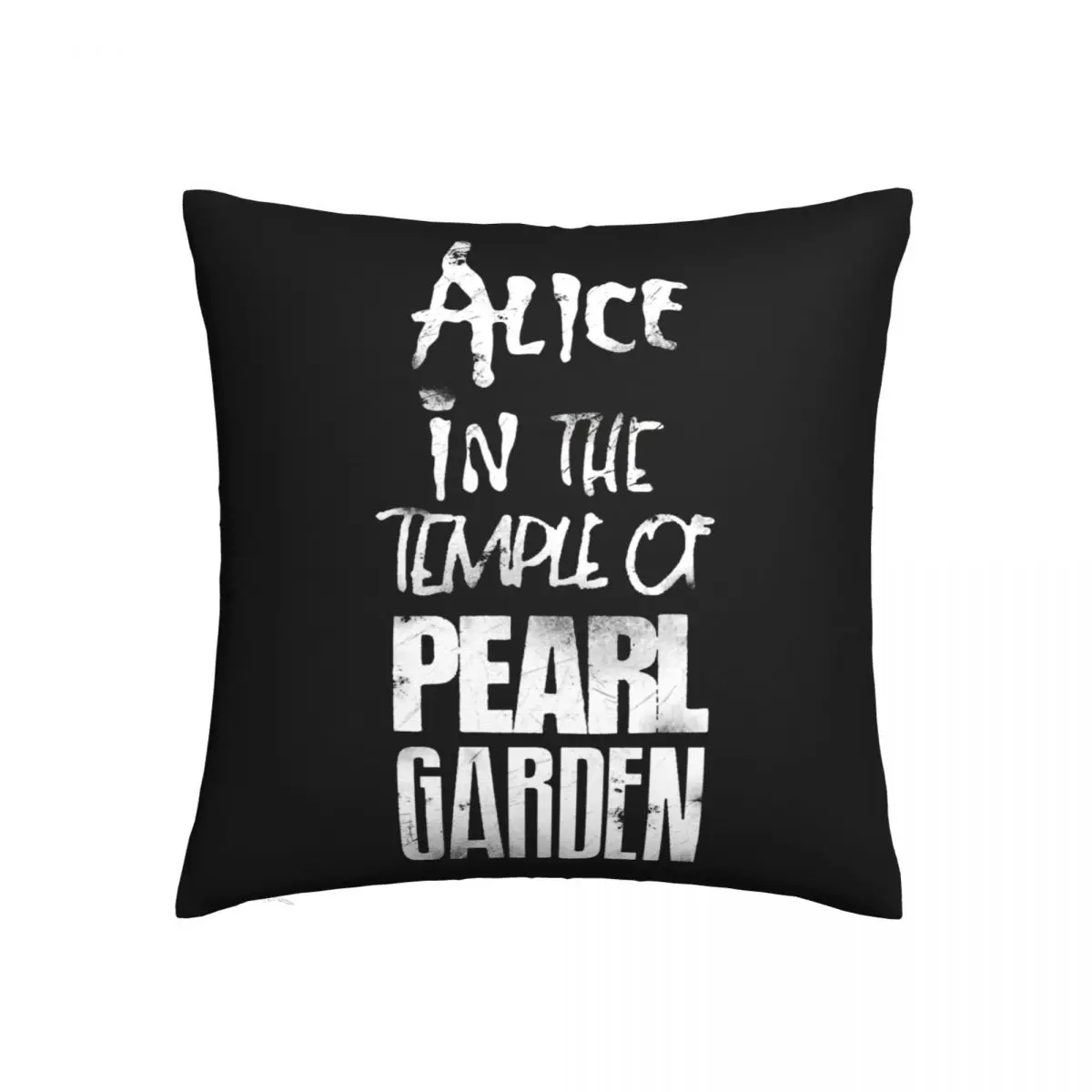 

Alice In Chains Pillow Case Alice In The Temple Of Pearl Garden Bed Zipper Pillowcase Summer Vintage Polyester Cover