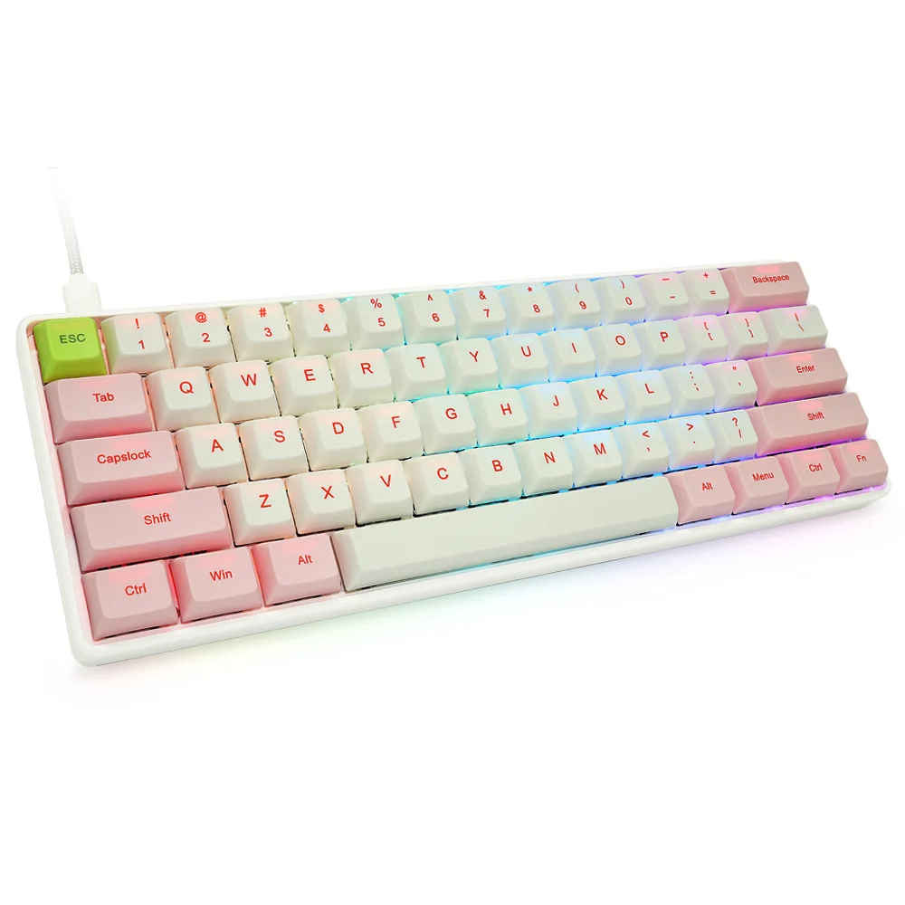 Механическая игровая клавиатура с подсветкой и голосовым управлением синий