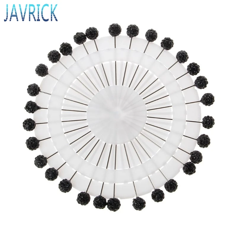 30 шт. мусульманский хиджаб защитный шарф булавки стразы брошь из шариков прямая