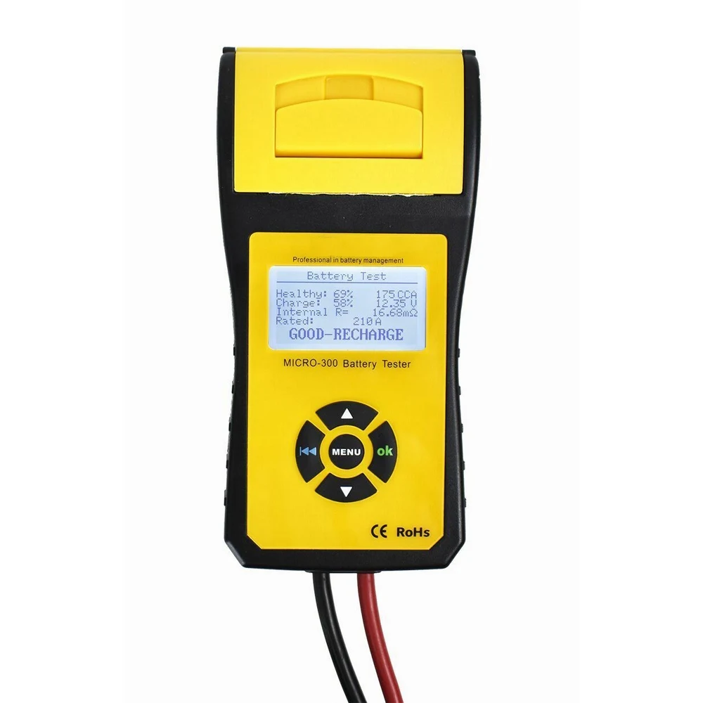 LMICRO-300 Цифровой Автомобильный анализатор с тестером проводимости принтера 2000CCA