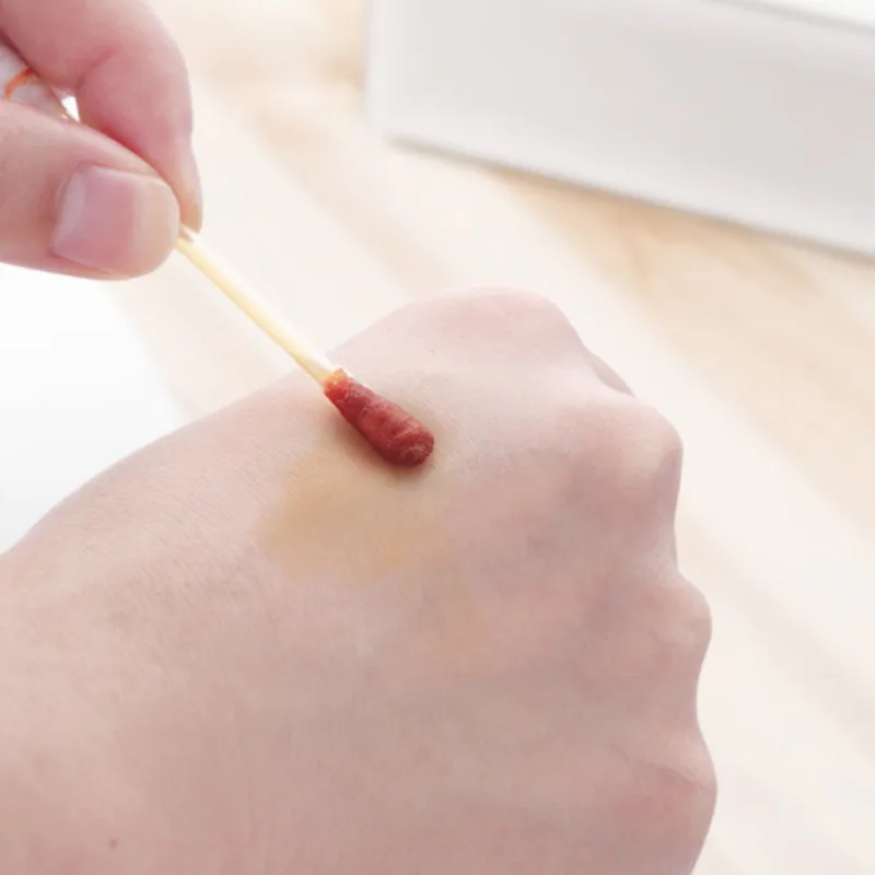 50 шт./лот одноразовые медико йод ватных палочек дезинфицировать ватный тампон