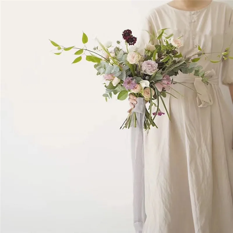 3 шт. изношенная шифоновая шелковая лента с деревянной катушкой 4 см х 5 м | Дом и