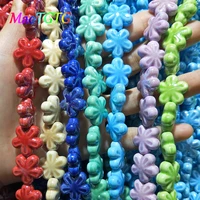 multicolor flowers shape ceramic beads for jewelry making necklace bracelet 18x8mm beautiful porcelain flowers wholesale