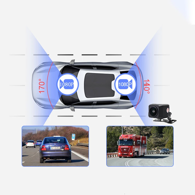 Автомобильный видеорегистратор Carsanbo 10-дюймовый сенсорный экран мультимедийный