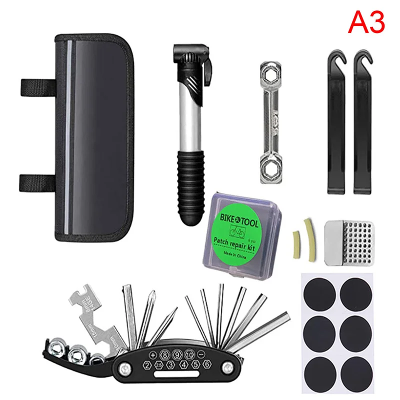 

16 in 1 Wrench Outdoor Riding Multifunctional Mountain Bike Repair Kit Mountain Bike Tire Repair Kit Bicycle Repair Kit