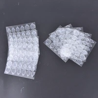 10 sheet false nails sticker transparent double side adhesive tapes stickers press on fake nail tips extension stick tools