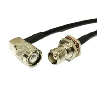 new tnc female jack switch tnc male plug right angle connector rg58 coax cable wholesale fast ship 50cm 20 adapter