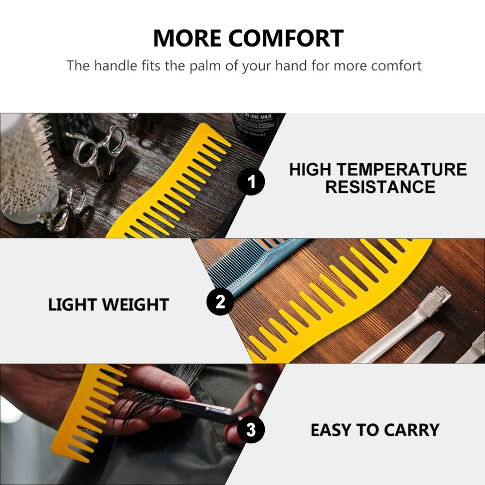 

4Pcs Hairstyling Combs Set Portable Hairdressing Combs Hair Salon Supplies