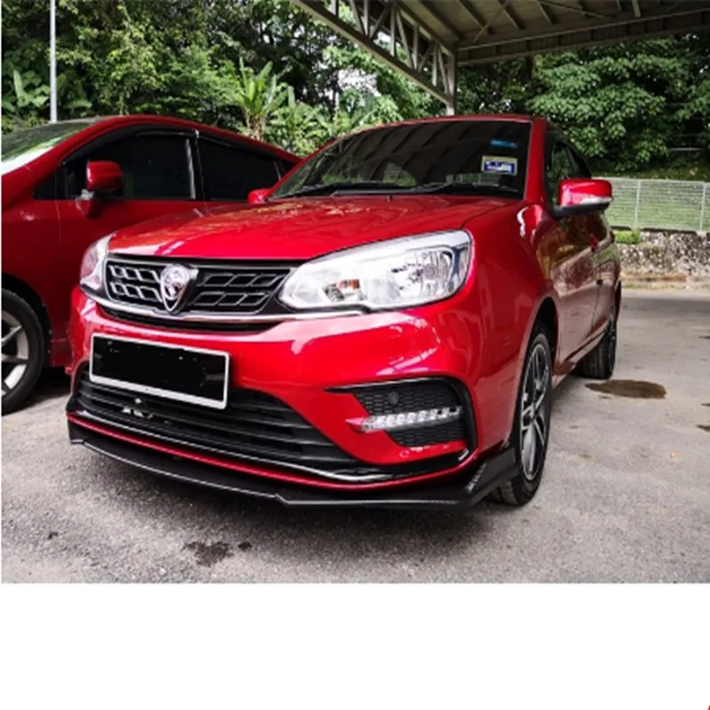

3Pcs/Set Car Front Bumper Lip Spoiler Body Kits Splitter Diffuser For Saga Facelift 2019 Auto Accessories