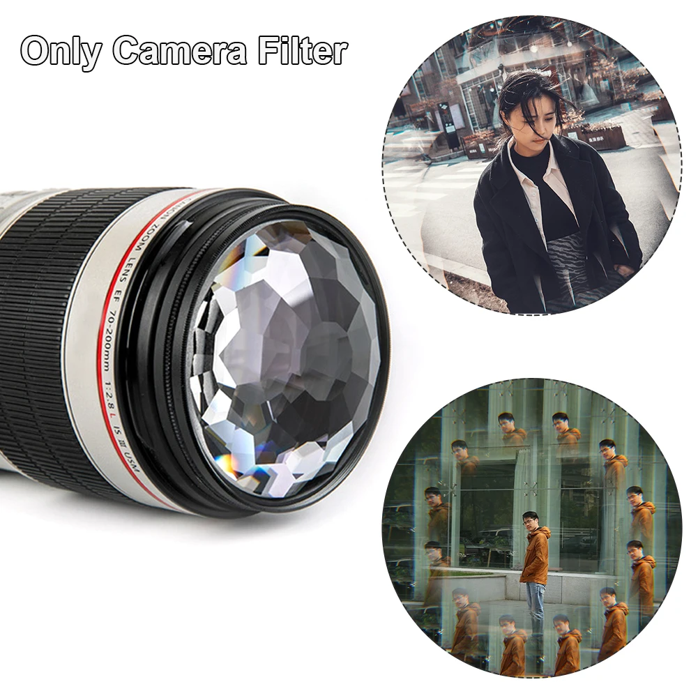 

Camera Filters Hobby Photography Accessories Refraction SLR Multiple Image Variable Glass Prism Kaleidoscope Transparency 77mm
