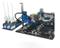 pcie pci e pci express riser card easy installation practical 1 to 3 pci e to pcie adapter for desktop computer