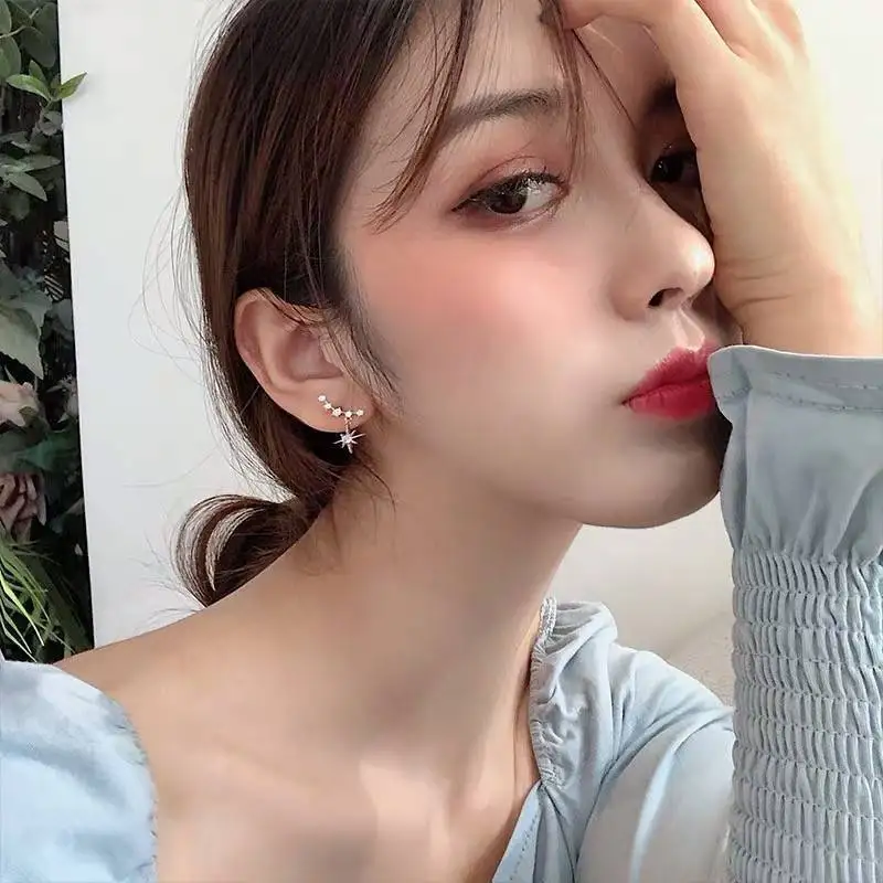 

DAVINI Роскошная обувь с украшением в виде кристаллов серьги с подвесками в виде серьги в Корейском стиле, новый дизайн, элегантные длинные сер...