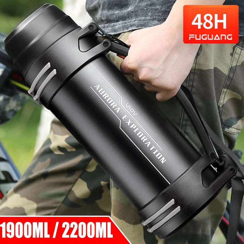 Брендовая термос с большой емкостью из нержавеющей стали изолированная