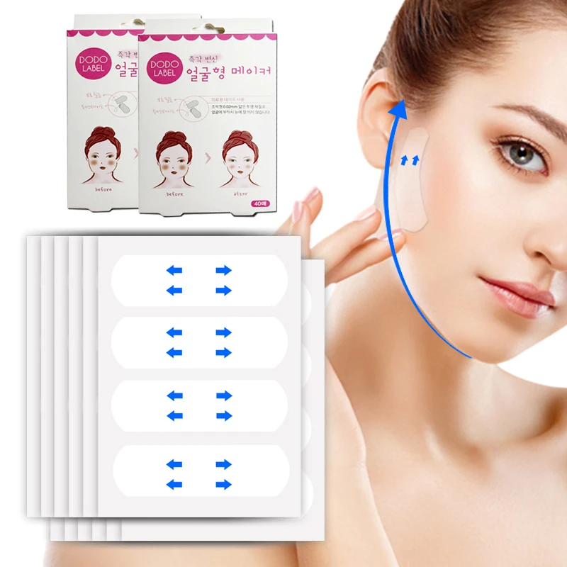 

Набор наклеек для лица с V-образным вырезом, 40 шт.