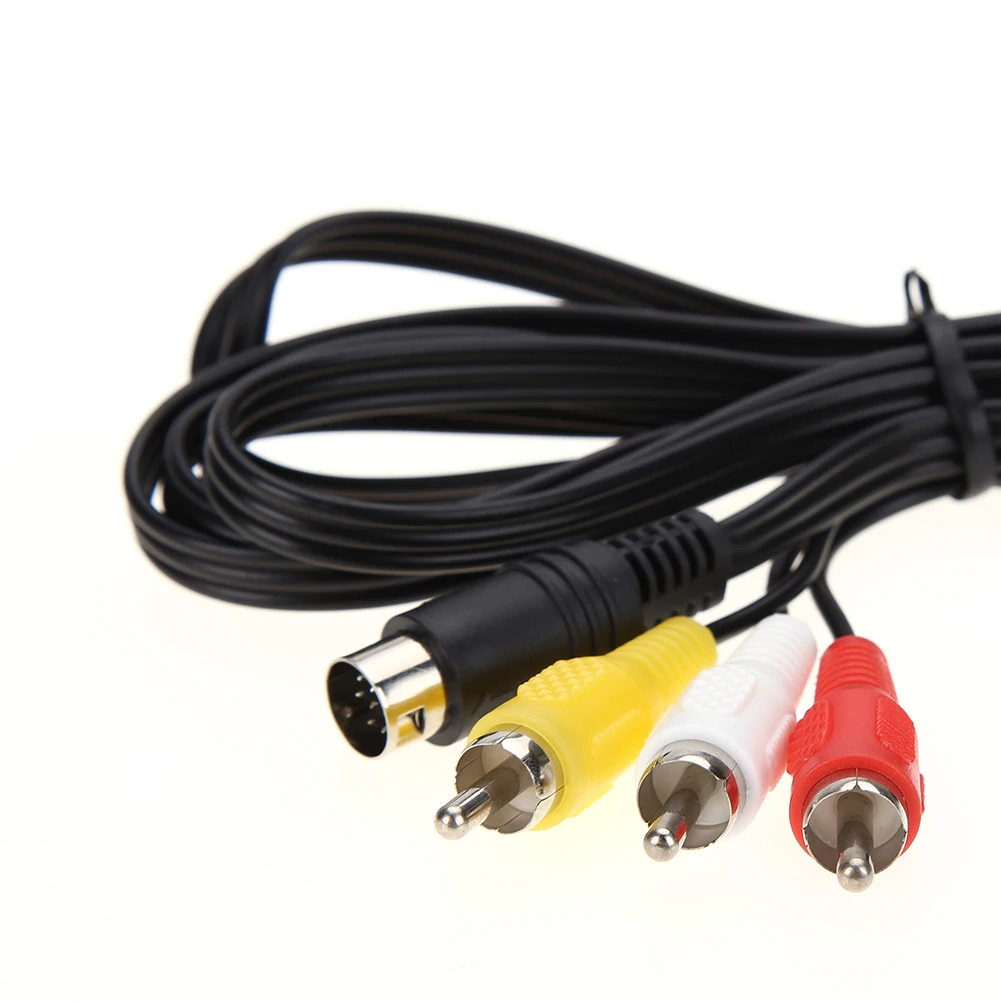 Новый Сменный аудиокабель RCA 3RCA 1 8 м 9 контактов никелированный Аудио Видео AV
